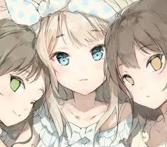  46 Ide Anime Sahabat Bertiga Sahabat Animasi Gadis Animasi