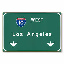 The state highway system of the u.s. I 10 Interstate Los Angeles California Ca Metal Highway Freeway Sign Art Steel Not Tin 36x24 American Yesteryear Metal Signs