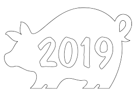 трафареты на окна к новому году 2020 для вырезания Trafarety Na Okna K Novomu Godu 2019 Dlya Vyrezaniya Trafarety Ukrashenie Okon Illyustracii Svini
