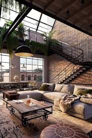 Living Room Design In 2020 Dream Home Design Loft Design Urban Industrial Decor