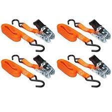 Next pull the webbing through and remove the excess slack or loose webbing to make a firm but not tight webbing. Keeper 14 Ft X 1 In Ratchet Tie Down 400 Lbs Wll 1200 Lbs Break Strength 4 Pack 05505 The Home Depot