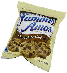 Famous amos cookies are known all over the world. Wally Amos