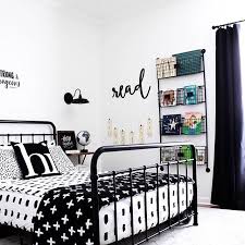Black And White Bedroom Design For Boys Love Love Love This Black And White Room From Beautyforasheshome You Can Tell This Momma L White Kids Room White Girls Rooms Boys Black And White Bedroom