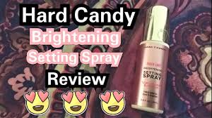 Hard Candy Brightening Setting Spray Review Youtube