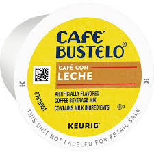 Manufacturers, suppliers and others provide what you see here, and we have not verified it. Cafe Bustelo Cafe Con Leche Flavored Espresso Style Coffee 24 Keurig K Cup Pods Walmart Com Walmart Com