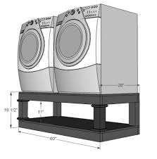 Farmhouse Washer Dryer Pedestals Bases Laundry Room Ana White Plans Laundry Room Storage