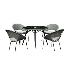 Home depot outdoor table with umbrella. Hampton Bay Margie 40 Inch Patio Dining Table The Home Depot Canada