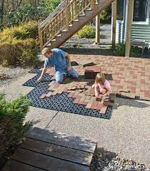 Resurfacing Old Patios Is A Breeze With Azek Pavers Diy Pavers Patio Diy Patio Pavers Paver Patio Patio Resurfacing Ideas