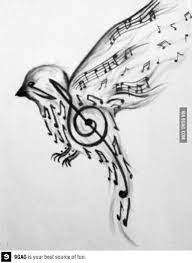 Cool Bird Music Bird Tattoos Music Tattoo Designs Tattoos