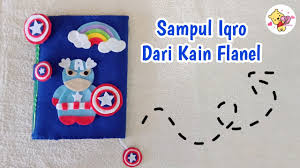 Sampul buku dari kain flanel. Cara Membuat Sampul Iqro Dari Kain Flanel Karakter Kapten Amerika Youtube