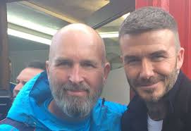 Barrow manager Ian Evatt and owner/director Tony Shearer apologise to Dover  kit man Richard Harvey after he was verbally abused at Holker Street