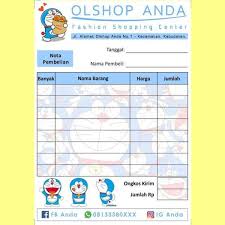 Nama olshop kosmetik dan kecantikan. Jual Nota Penjualan Pembelian Custom Toko Olshop Online Shop Karakter Kartun Doraemon Lucu Imut Murah Di Lapak Yiwooba Bukalapak