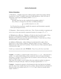 Algebraic Order Of Operations Order Of Operations Simplifying Expressions Student Teaching