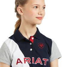 Ariat Youth Taryn Team Short Sleeve Polo Shirt