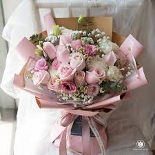 See more ideas about bouquet, beautiful flowers, flowers bouquet. Beautiful Online Ipoh Flower Shop White On White Birthday Flowers Bouquet Flowers Bouquet Gift Pink Flower Bouquet