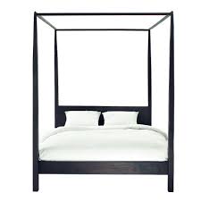 Black 4 Poster Bed Super King Four Poster Solid Acacia Wood King Size Bed Decor Ideas Cheap Bedroom Furniture Cheap King Size Beds Contemporary Bedroom