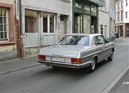 70s Mercedes Benz W114 Coupe While Driving Mercedes Mercedes Benz Mercedes E Class Coupe