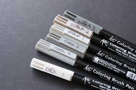 Review Sakura Koi Watercolor Brush Pen Set 6 Gray Parka Blogs