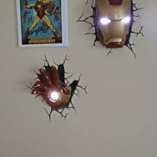 3d Light Fx Marvel Iron Man Mask 3d Deco Led Wall Light Discontinued By Manufacturer 3d Deco Light 3d Light Iron Man Mask