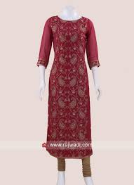 Light Maroon Chiffon Kurti Rajwadi Kurtis Trendy Tunic Feelroyal Beautiful Indowestern Kurti Co Long Sleeve Dress Silk Jacket Chiffon