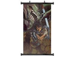 Japanese anime wall scroll hanging poster, attack on titan levi poster with hanger canvas wall art for home bedroom dorm office(18''wx26''h). Berserk Anime Fabric Wall Scroll Poster 31 X 63 Inches Hurry Check Out This Great Product Diy Do It Yourself Today Fabric Wall Anime Fabric