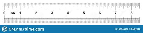 Ruler 8 Inches Imperial The Division Price Is 1 32 Inch