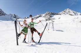 Ski In Your Dirndl Or Lederhosen At A Glacier Octoberfest This Weekend In The Austrian Tirol Skiing Tirol Cross Country Skiing
