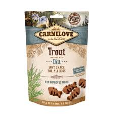 Skip to main search results. Carnilove Semi Moist Dog Treats Trout With Dill 200g Superpet Warehouse