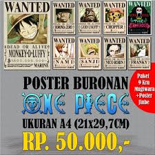 Decorate your room like a true pirate with this sublime jinbei wanted poster ! Jual Poster Buronan One Piece Di Lapak Greenland Store Bukalapak