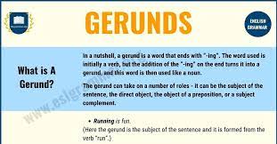 We did not find results for: Gerunds Gerund Definition With Useful Examples Gerund Phrase Esl Grammar