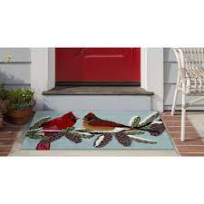 Made in india, this one is constructed from cotton, a popular material in rug production due to. Liora Manne Front Porch Cardinals Rugs Rugs Direct