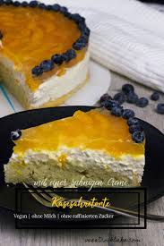 Rezept Fur Eine Vegane Kasesahnetorte Mit Mandarinen Dieser Auf Pflanzen Basierende Quark Sahne Kuc Vegane Nachtischrezepte Coole Desserts Einfacher Nachtisch