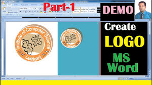 How to make a logo in word. How To Create Logo In Ms Word Part 1 Step By Step Youtube