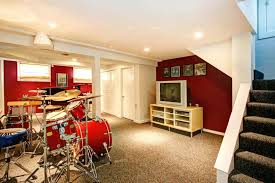 The look is monochromatic and contemporary. 25 Of The Best Red Paint Color Options For Finished Basements Home Stratosphere