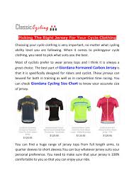 Giordana Cycling Size Chart Brooklyn Jersey By Classic