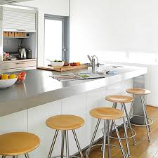 kitchens with stainless steel countertops