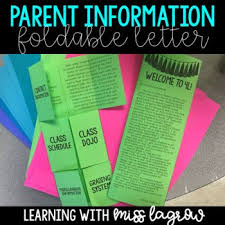 Editable Back To School Foldable Parent Family Letter In Teacher Favorite Things Foldables Back To School