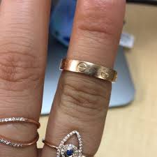 Cartier Rose Gold Mini Love Ring Size 51 Love Ring Ring Size Rings