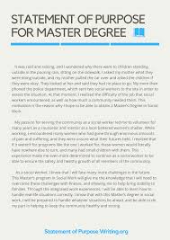 Pin En Sample Of Statement Of Purpose For Master Degree