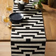 Free Shipping Shop Mohave Lines 90 Jacquard Table Runner Reminiscent Of Handmade Flatweave Rugs This Crate And Barrel Table Runners Handmade Flatweave Rug
