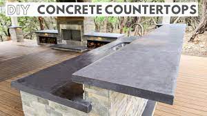 Stainless steel hoards heat like it's going out of style but generously shares sunlight — directly with your eyes. How To Pour In Place Concrete Countertops Outdoor Kitchen Part 6 Video Channel Heimwerker Helden De Deine 1 Heimwerker Community Im Internet