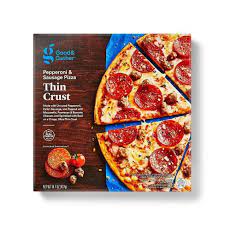 Maybe you would like to learn more about one of these? Thin Crust Uncured Pepperoni And Sausage Frozen Pizza 14 7oz Good Gather Target