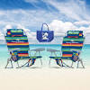 Sit high off the ground in the tommy bahama backpack hi boy beach chair. 1