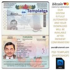 Fully Editable Canada Passport Psd Template Passport Template Passport Online Canadian Passport