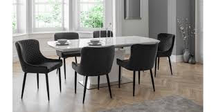 Shop online for chairs and benches in modern upholstery such as velvet, leather and rattan. Luxe Velvet Dining Chair In Grey The Place For Homes