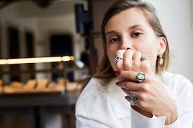 PARIS DIAMOND TSAVORITE SAPPHIRE RING