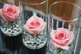 Simple Centerpiece No Water No Candles Candle Wedding Centerpieces Pink Wedding Centerpieces Wedding Centerpieces