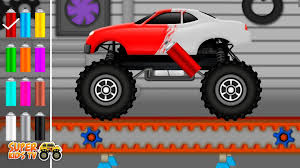 Cars Learning Colors Car Paintings Monster Trucks For Children Monster Trucks Learning Colors Kids Tv