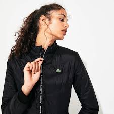 Quelles sont les caractéristiques de cette doudoune de la marque lacoste ? Doudoune Tennis Femme Lacoste Sport Bi Matiere Avec Effet Matelasse