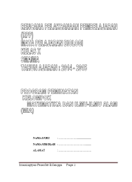 Rpp biologi kelas 10 semester 1 dan semester 2 ini merupakan rpp yang kami susun berdasarkan surat edaran kemendikbud no 14 tahun 2019 yang memiliki format satu lembar / satu halaman. Top Pdf Rpp Biologi Sma Ma Kelas X Jilid 1 1 123dok Com